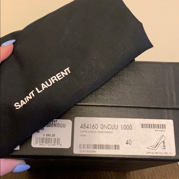 ***SOLD***YSL BLACK OPYUM 85mm HEEL SIZE 40 - Picture 6 of 6